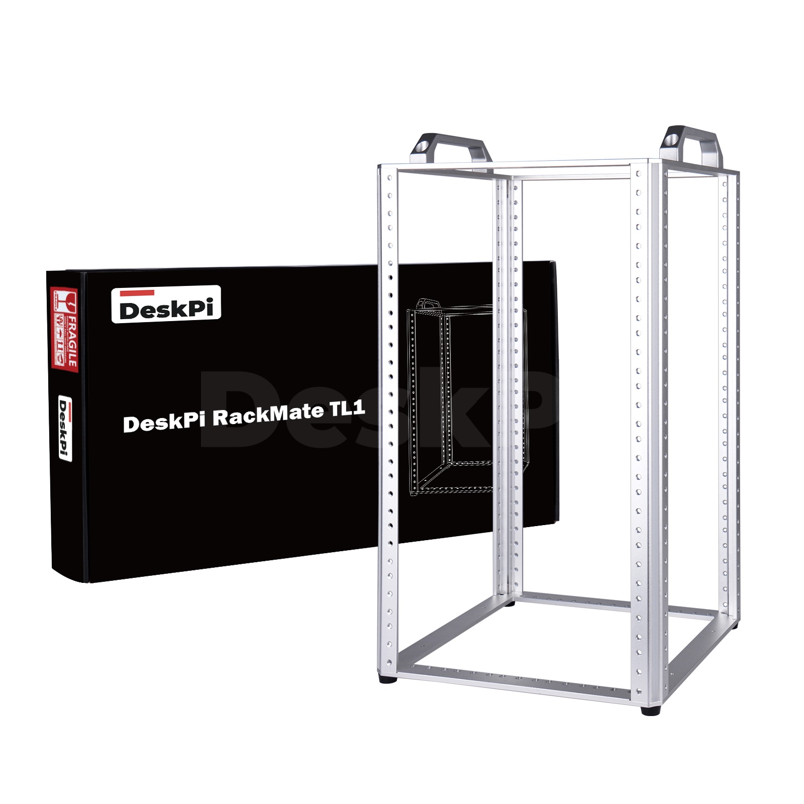 Deskpi Super6C - DeskPi RackMate TL1 แร็คเมาท์แบบเปิดขนาด 10U สำหรับเครือข่าย