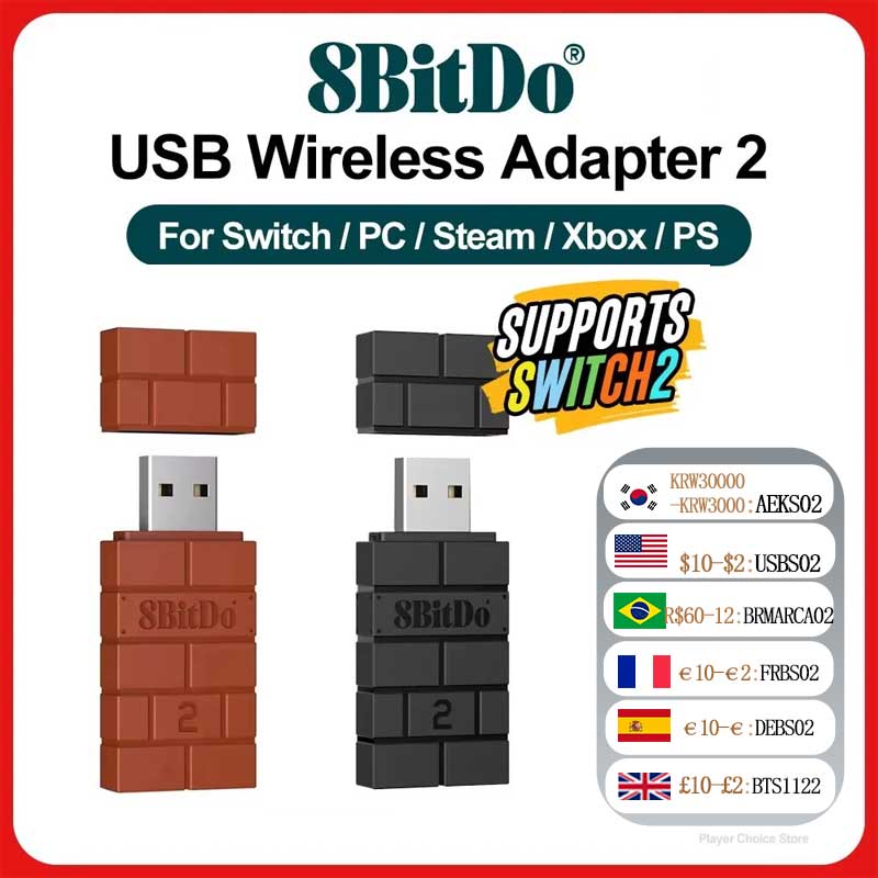 Turing Pi 2 - อะแดปเตอร์บลูทูธไร้สาย 8BitDo USB 2 สำหรับ Nintendo