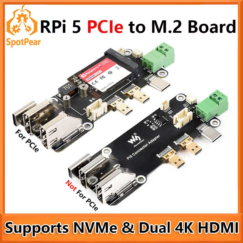 Turing Pi 2 - บอร์ดอะแดปเตอร์มัลติฟังก์ชั่น Raspberry Pi 5 PCIe เป็น