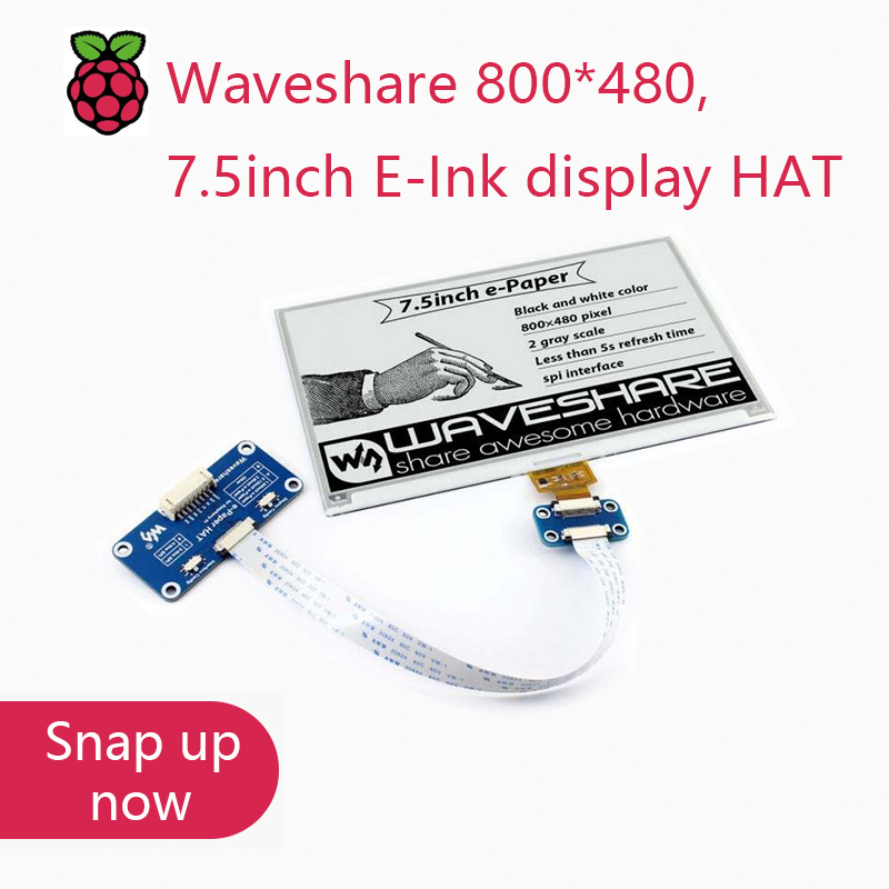 Turing Pi 2 - จอแสดงผล E-Ink Waveshare ขนาด 800*480, 7.5