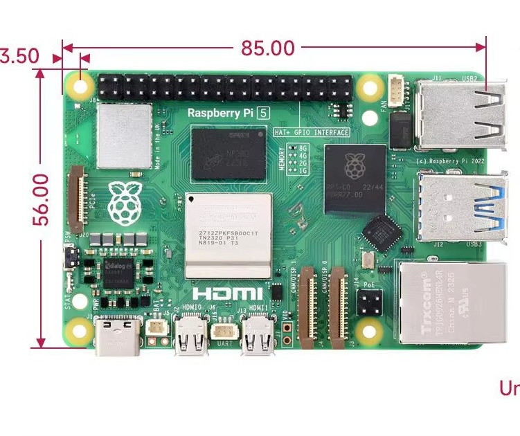 Raspberry Pi 5 8Gb - Raspberry Pi 5 มาพร้อมกับโปรเซสเซอร์ Broadcom BCM2712
