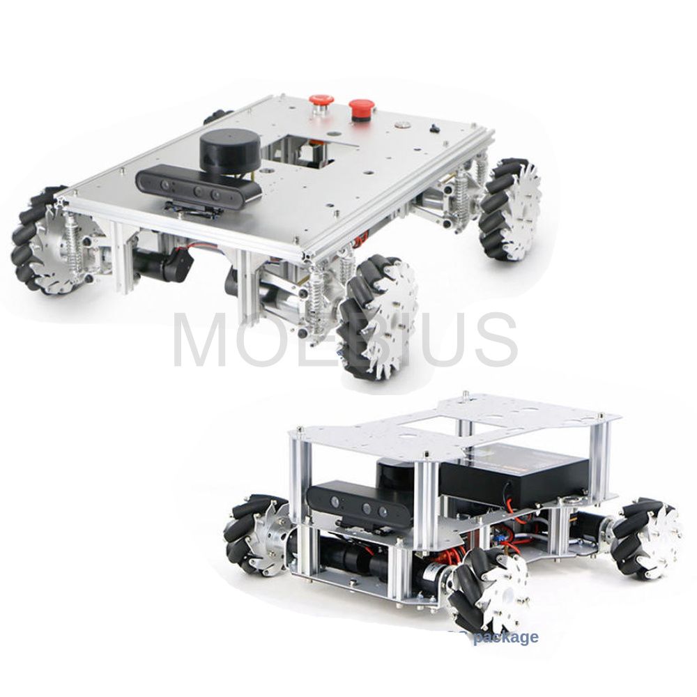 Raspberry Pi 5 8Gb - แชสซีรถหุ่นยนต์ล้อเมคานัม Big Load ROS2 Autopilot พร้อม