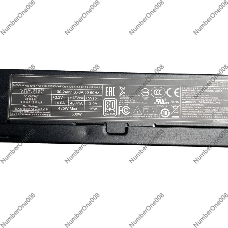 FSP500-30AS 80Plus Platinum Fl - Atx Power Supply 1U Flex 500W บทวิจารณ์และราคา