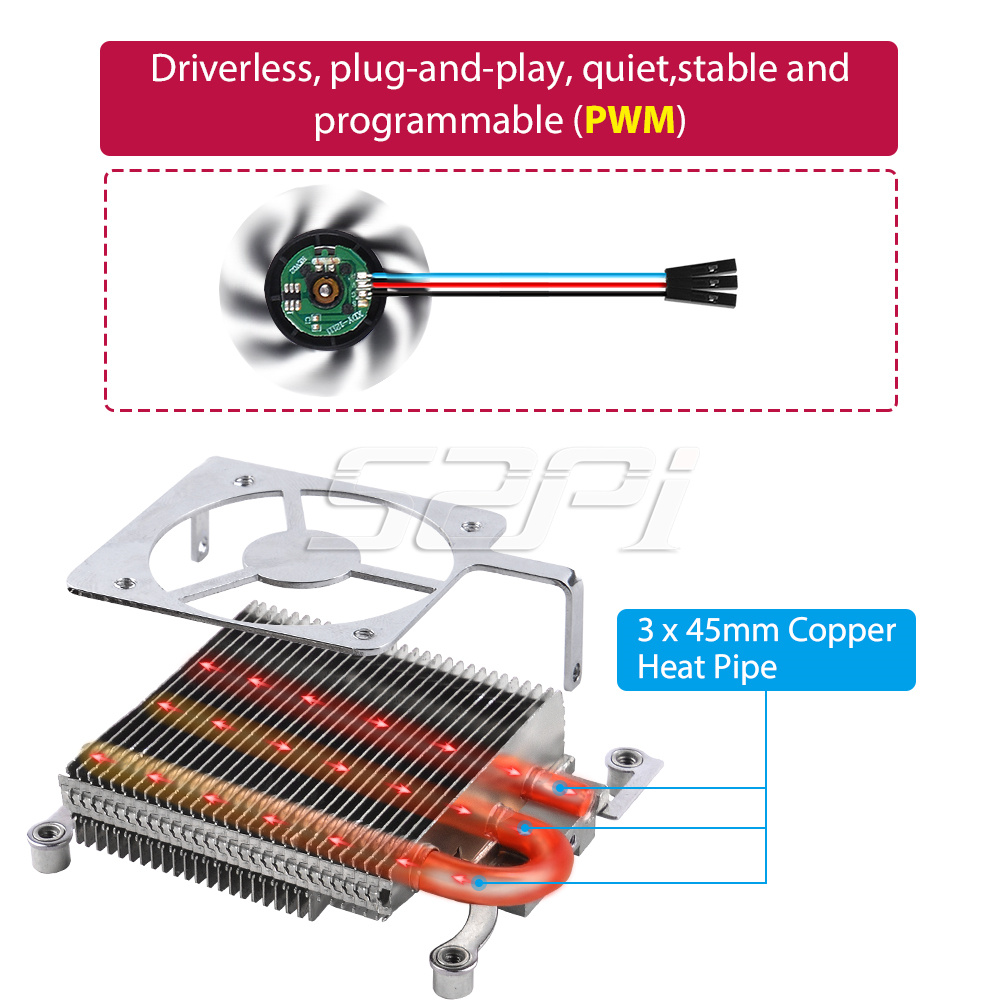 52Pi ใหม่ Ultra Thin Ice Tower - Deskpi Super6C บทวิจารณ์และราคา