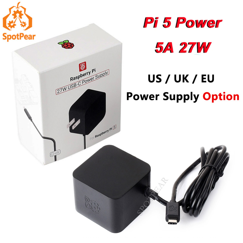 5V5A PD Power 27W Type-C ของแท - Raspberry Pi 5 8Gb บทวิจารณ์และราคา