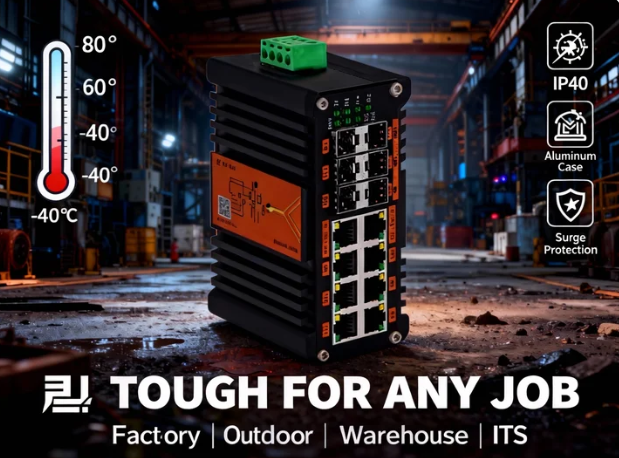 สวิตช์ PoE แบบจัดการระดับอุตสา - Sfp+ 10G Managed Switch 8 Port บทวิจารณ์และราคา