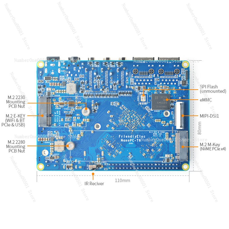 บอร์ดพัฒนา NanoPC T6 RK3588 แร - Nanopc T6 16Gb บทวิจารณ์และราคา