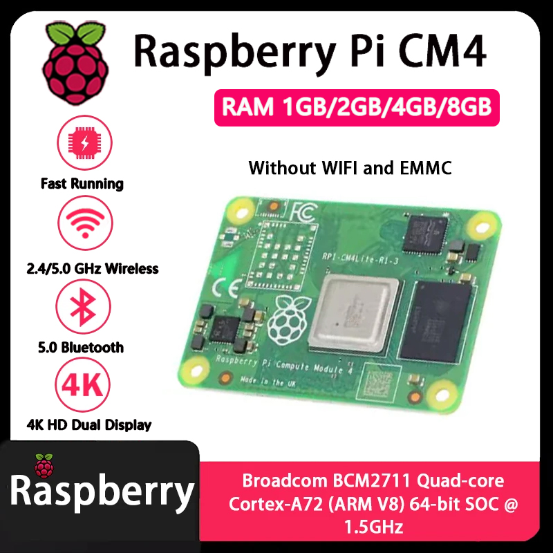 Raspberry Pi CM4 แรม 1GB/2GB/4 - Raspberry Pi Cm4 8Gb Ram 32Gb Emmc Wifi บทวิจารณ์และราคา